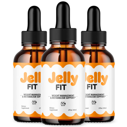 (3 Pack) Jelly Fit Drops, Official JellyFit Drops with All Natural Ingredients, Advanced Jelly Fit Health & Wellness Supplement, JellyFit Maximum Strength Active Lifestyle Multivitamin (90 Servings)