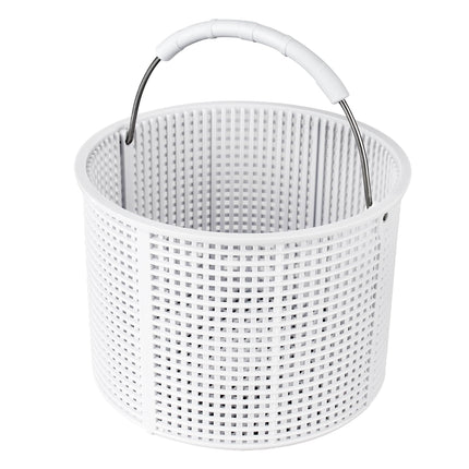 BOUYAO ﻿Upgrade Pool Skimmer Basket - Stainless Steel Handle & Rubber Grip | Direct Replacement for Hayward SPX1082CA & Aladdin B-152, Compatible with Hayward SP1082, SP1075 In-Ground Pool Skimmers