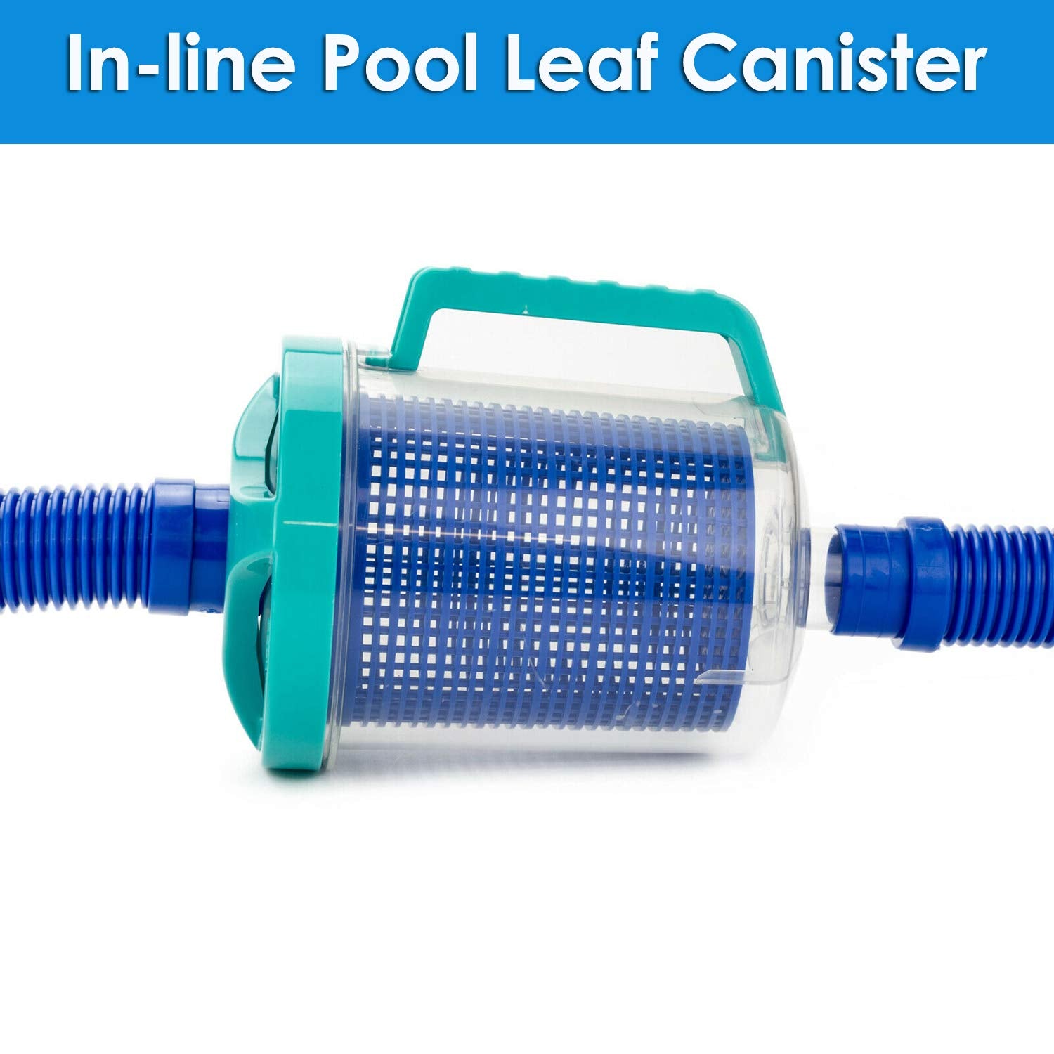 Pool Canier Pool Leaf Catcher Canister, in-line Leaf Canister for Pool Spa Cleaner ...