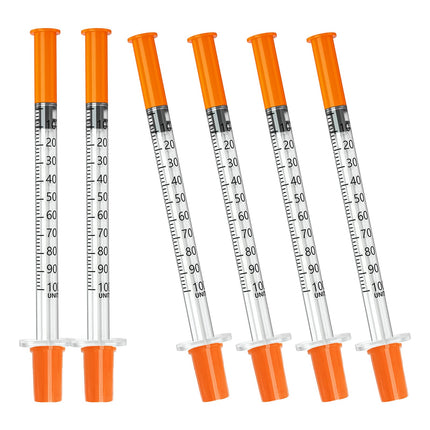 1ml jeringas 1/2" 29G, Disposable Individual Packaging - 100Pcs
