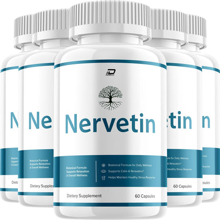 Nervetin Capsules – Nervetin Pills Advanced Formula Nerve Health Support, Reviews - 5 Packs - 300 Capsules