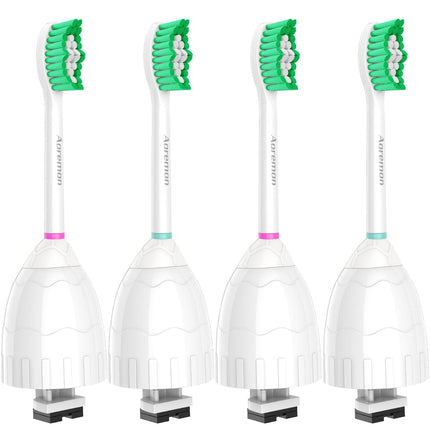 Aoremon Replacement Toothbrush Heads for Philips Sonicare E-Series Essence HX7022/66 and other Screw-on Electric Toothbrush Model, 6 Pack