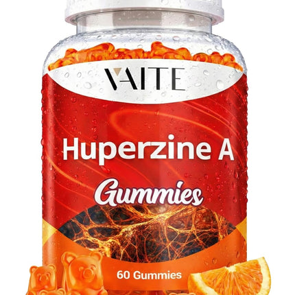 Huperzine A Supplement 200 mcg Gummies - Brain Supplements for Memory and Focus, Supports Cognitive Function & Mental Clarity - for Men, Women & Seniors - Non-GMO, Gluten-Free, 60 Vegan Chewables