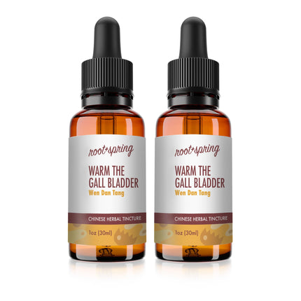 root + spring Warm The Gallbladder - Wen Dan Tang - Herbal Tincture (Liquid Extract) - Wen Dan Wan Concentrate with Dropper - Natural TCM Herb Blend Supplement 1 oz (Pack of 2)