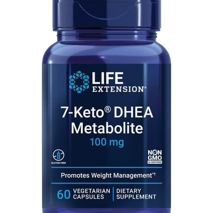 Life Extension 7-Keto DHEA Metabolite – Crank Up Your Fat-Burning Furnace – Non-GMO – Gluten-Free – 100 Mg – 60 Vegetarian Capsules