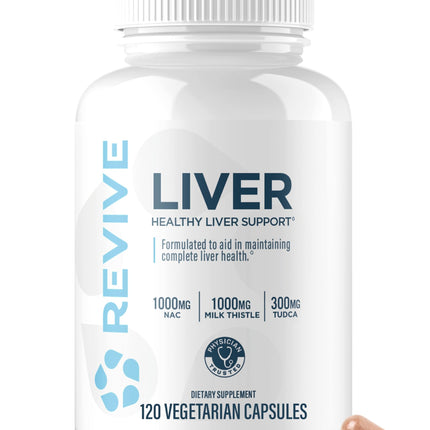 Revive MD Natural Liver Cleanse, Detox & Repair Supplement – Milk Thistle Liver Support Formula Promotes Healthy Liver Function & Helps Reduce Inflammation – 120 Capsules (30 Servings)