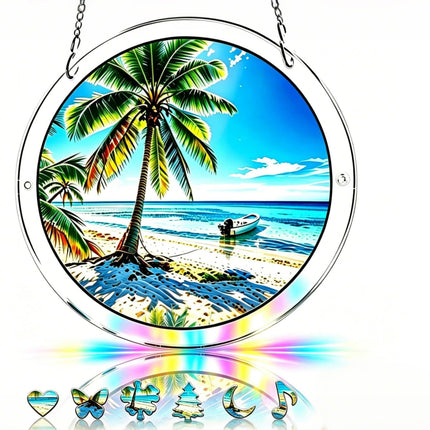 Acrylic Puzzle Suncatcher,Stained Glass Suncatcher Puzzle Window Hanging