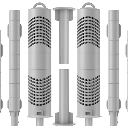 Hot Tub Mineral Silver Ion Cartridge Sticks for Traditional Spas Care - Controlled 1.05% Ag+ Release Technology - NOT for Smart/IQ Systems - 8-Month (2 Gray) Fresh, Crystal-Clear Water Treatment