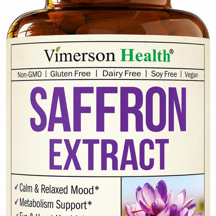 Pure Saffron Extract 88.5mg for Mood Support and Eye Health – Third Party Tested (Azafran) Saffron Supplements for Women & Men – Vegan + Non-GMO – 60 Capsules – 2 Months Supply