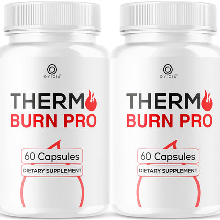 (2 Pack) Thermo Burn Pro Capsules - Official Thermoburn Pro Pills Advanced Support For Maximum Strength With Natural Ingredients Vitamins ThermoburnPro For Health & Wellness, 120 Capsules For 2 Months