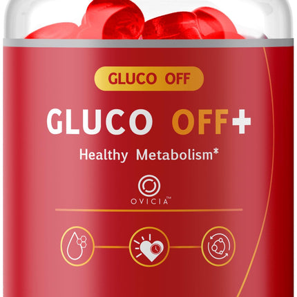 Gluco Off Gummies - GlucoOFF + Advanced Formula Premium All Natural Ingredients Maximum Strength, Daily Support Gummys Vitamins for Health and Wellness Reviews, 60 Gummies for 1 Month