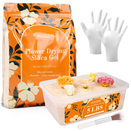 VOISEN Silica Gel Flower Drying, 5LBS Flower Drying Silica Gel Crystals