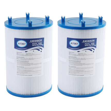AmiBron C-7367 Dimension One Spa Filter, Compatible with PD075-2000, Dimension One 1561-00, FC-3059, 70759, Replaces XLS-7005, Aladdin 17541, Baleen AK-60035, 75 sqft Hot Tub Filter 2 Pack