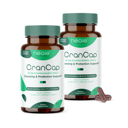 CranCap - Cranberry Pills - Urinary Tract Health Cranberry Supplement - 36mg of Potent PACs - Non GMO, Vegan, Gluten Free - by Heale - 180 Capsules