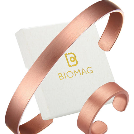 BioMag Pure Copper Bracelet & Ring for Men Women, Handmade Tibetan Style