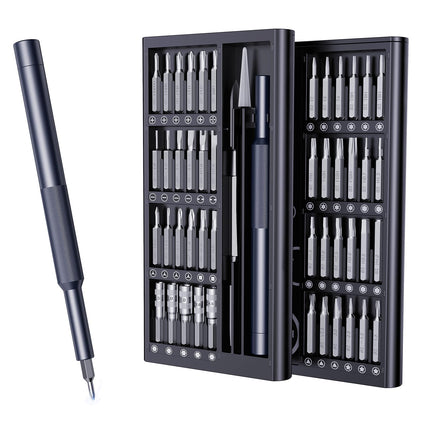 AXTH 50-in-1 Precision Screwdriver Set, Professional Magnetic Small Repair Tool Kit for Electronic Devices, Mini Screw Driver with Flat, Philips, Torx, Hex, Pentalobe, Triwing, Triangle and More