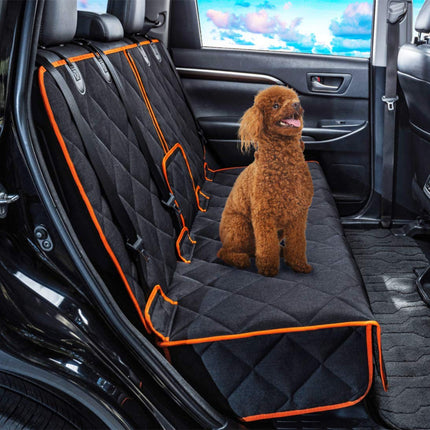 petalage Car Seat Protector, 600D Heavy Duty Car Seat Cover for Dogs, Waterproof Dog Car Seat Cover for Back Seat, Scratch Proof Nonslip Seat Cover for Dogs in Car