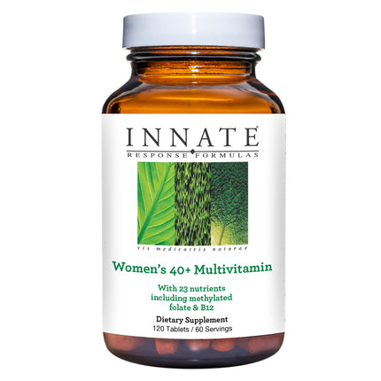 INNATE Response Formulas Womens Multivitamin 40 Plus - Daily Multivitamin For Women 40 and Over - with Methylfolate, Choline, Vitamin D3 K2, B12, B6, Iron, Selenium, Zinc - 120 Tablets (60 Servings)