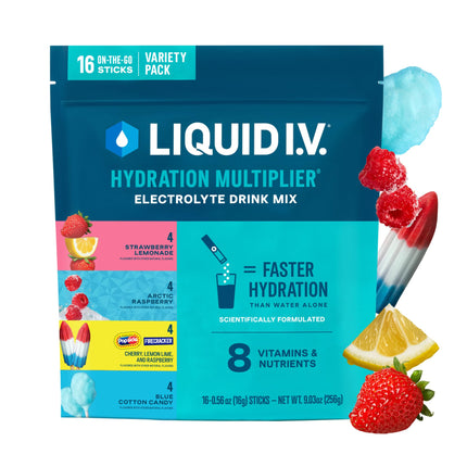 Liquid I.V. Electrolyte Powder, Innovation Favorites Variety Pack, 16 Count