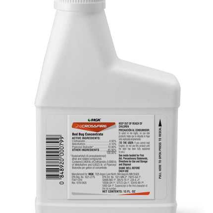 MGK Crossfire® Bed Bug Concentrate | Kills Pyrethroid-Resistant Bed Bug Strains | 13 oz | Non-Staining