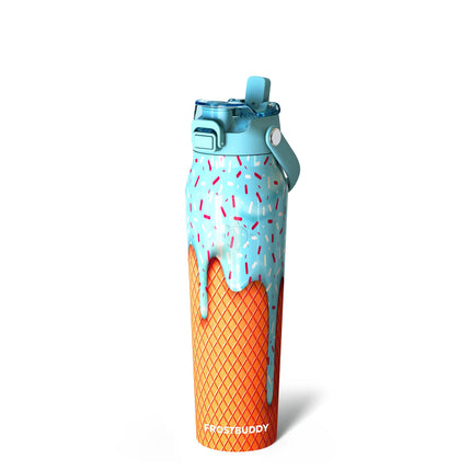 Frost Buddy 32oz Insulated Water Bottle with Straw & Chug Lid | Leak-Proof Stainless Steel | 24-Hours Cold | Sweat-Proof, Cup Holder Friendly | Ideal for Gym, Travel, Sports & Everyday Hydration