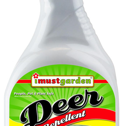 I Must Garden Deer Repellent: Mint Scent Deer Spray for Gardens & Plants – Natural Ingredients – 32oz Ready to Use