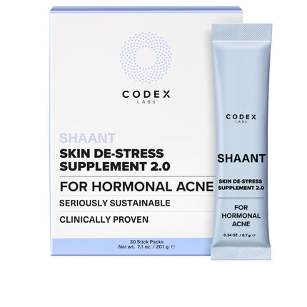 Codex Labs Shaant Skin De-Stress Supplement for Women, 30 Servings