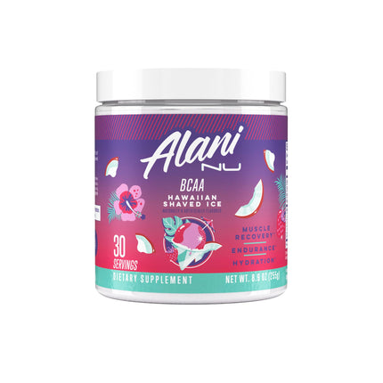 Alani Nu BCAA Hawaiian Shaved Ice | Branch Chain Essential Amino Acids | 2:1:1 Formula | Supplement Powder | Muscle Recovery Vitamins for Post-Workout | 30 Servings