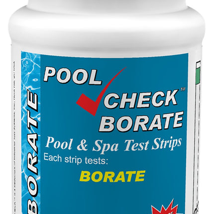 Pool Check Borate Test Strips for Pools & Spas – 50 Count | Made in USA | Professional-Grade Accuracy Used by Pool Pros