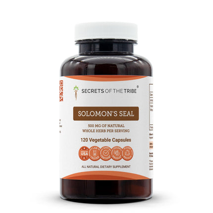 Secrets of the Tribe Solomon's Seal 120 Capsules, 500 mg, Wildcrafted Solomon's Seal (Polygonatum odoratum) Dried Rhizome (120 Capsules)