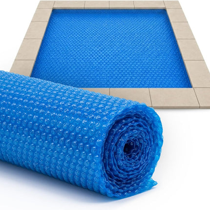 Sun2Solar Blue 7 ft x 14 ft Rectangle Solar Cover | 12 Mil | Heat Retaining Blanket for Rectangular Inground & Above Ground Swimming Pools | Sun Heats Pool | 1200 Series Bubble Heating Blankets