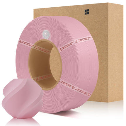 COMTREE Bamboo PLA Matte Refill Filament 1.75mm 1 KG (2.2lbs) with RFID for Bambu Lab A1/X1/P1 Series 3D Printers,Easy to Print, 3D Printing Filament,No Spool, +/- 0.03mm (Sakura Pink 11201)
