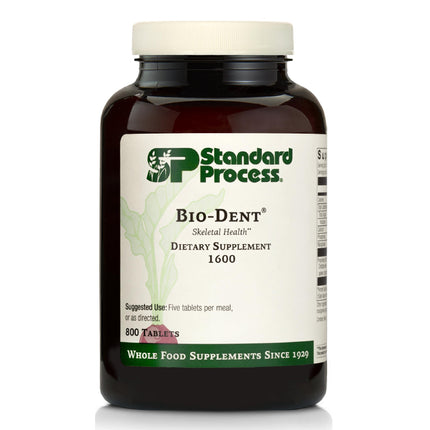 Standard Process Bio-Dent Skeletal Health Dietary Supplement - Teeth & Bone Function Support - Skeletal & Collagen Supplement - 800 Tablets