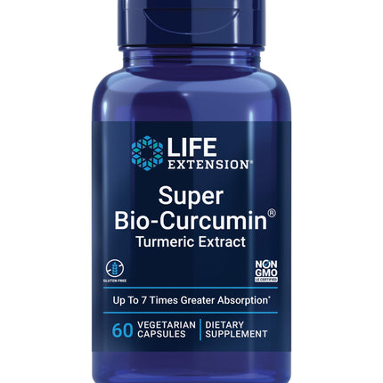 Life Extension Super Bio-Curcumin Turmeric Extract – Highly-Absorbable Curcumin for Whole-Body Health Support – Gluten-Free, Non-GMO, Vegetarian – 60 Vegetarian Capsules