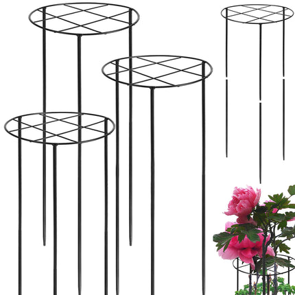 Peony Cages and Supports, 31.5"H x 12.6"D Plant Supports for Outdoor Plants