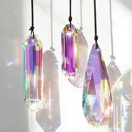 OneraOner Prism Crystal Suncatcher,3Pcs Rainbow Maker for Window Hanging