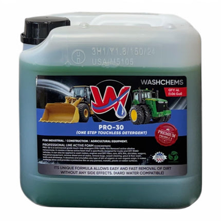 Wash Chems Pro30 Touchless Car Wash - Industrial Foam Cleaner - 1.06 Gal