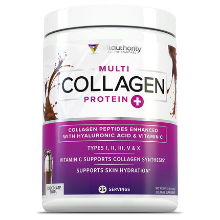 Multi Collagen Probiotics for Women Prebiotics Protein Powder | 20g Collagen Peptides Hyaluronic Acid Vitamin C & Fibersol Prebiotic Support Skin Elasticity Digestion Gut Health Unflavored 20 Servings