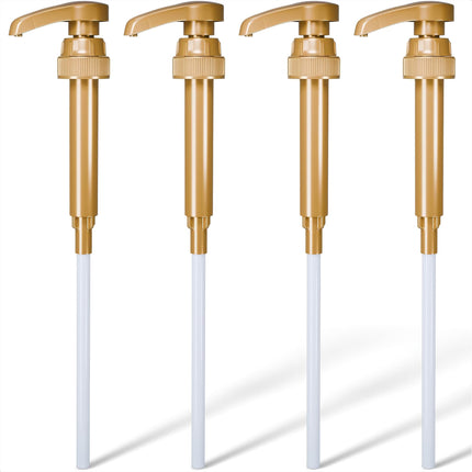 ALPENKOK 4 Pcs Coffee Syrup Dispenser Pump, Compatible with Torani & Skinny