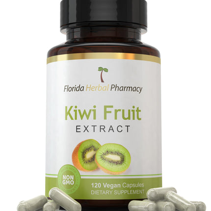 Florida Herbal Pharmacy, Kiwi Fruit Extract Supplement Capsules 10:1 (120 Capsules) Two Months Supply