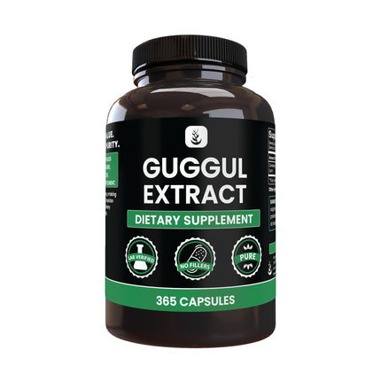 PURE ORIGINAL INGREDIENTS Guggul Extract Always Pure, No Additives Or Fillers, Lab Verified (365 Count (Pack of 1))
