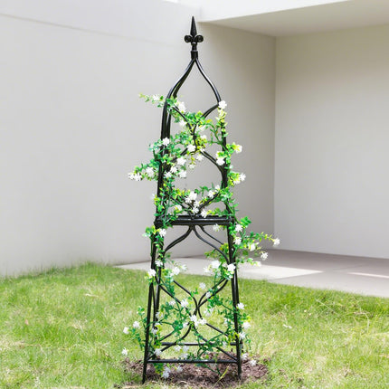 GOOOXIM Metal Obelisk Trellis - 38.3"" Climbing Support for Vines & Roses