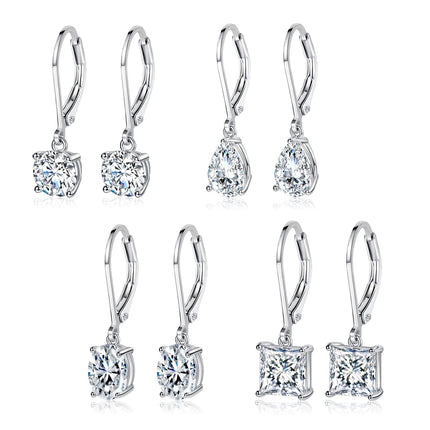 MDFUN Dangle Earrings for Women Teardrop,Round,Oval & Square