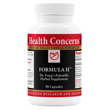 Health Concerns Formula H – Blood Circulation & Vascular Support – Vein Health Supplement – Herbal Formula with Quercetin & Skullcap Root – Chinese Traditional Medicine – 90 Capsules