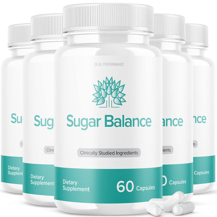 (5 Pack) SugarBalance Capsules Supplement Max Advanced Formula (300 Capsules)
