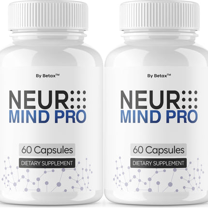 (2 Pack) NeuroMind Pro - Official Neuro Mind Pro Capsules Advanced Formula with All Natural Ingredients, NeuroMindPro Original Brain Health Pills Support for Wellness, 120 Capsules for 2 Months