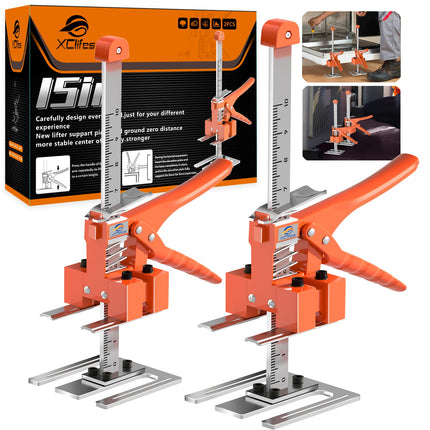 XClifes Labor Saving Arm Jack, 2 Pack Furniture Lifter Tool, Orange