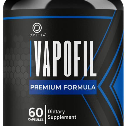 Vapofil Capsules - Official Vapofill Pills Advanced Premium Formula Support Maximum Strength, All Natural Ingredients Vitamins for Overall Health & Wellness Reviews, 60 Capsules for 1 Month