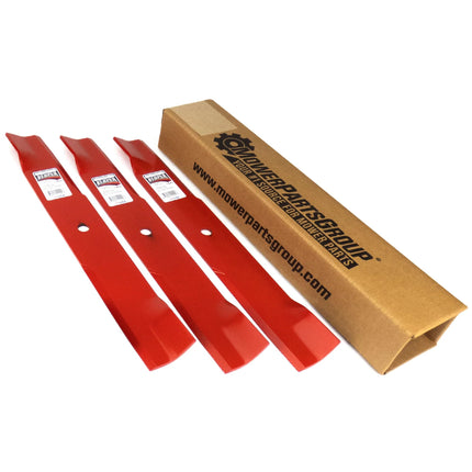 MowerPartsGroup (3) Reaper 54" Blades for Hustler Raptor SD Fastrak 797696 601124 Made in USA