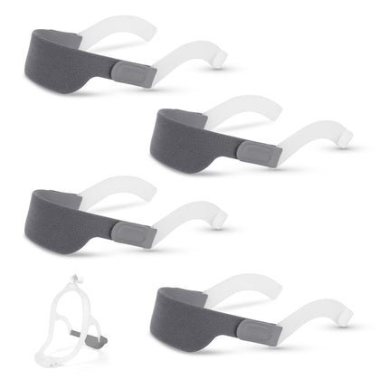 YBWM 4Packs Headgear with Arms Compatible with DreamWear Nasal Mask or Gel Mask,Adjustable Soft DW Headgear Strap Replacement for DreamWear Headgear,Dream wear Head Gear Strap